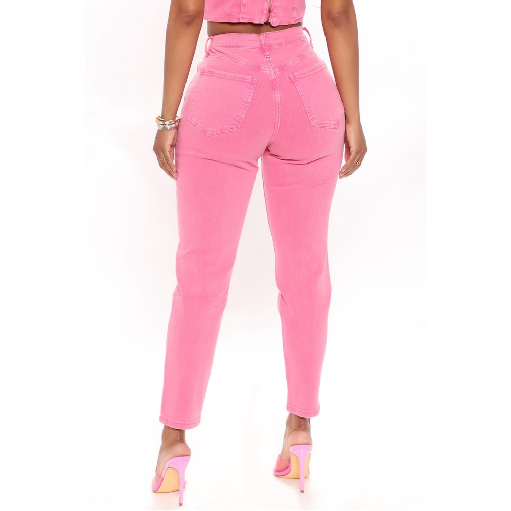 NWT Fashion Nova Candy Coated High Rise Mom Jeans - Picture 4 of 5